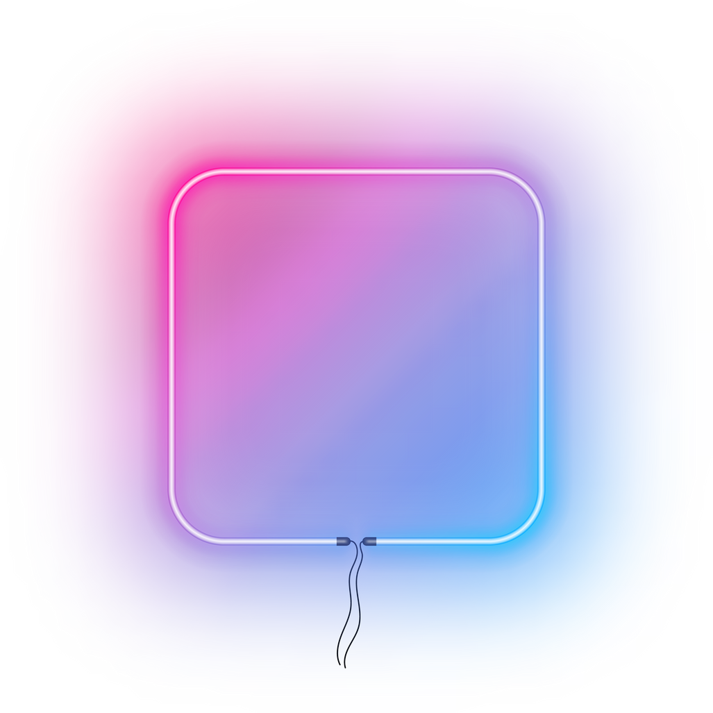 neon shape frame